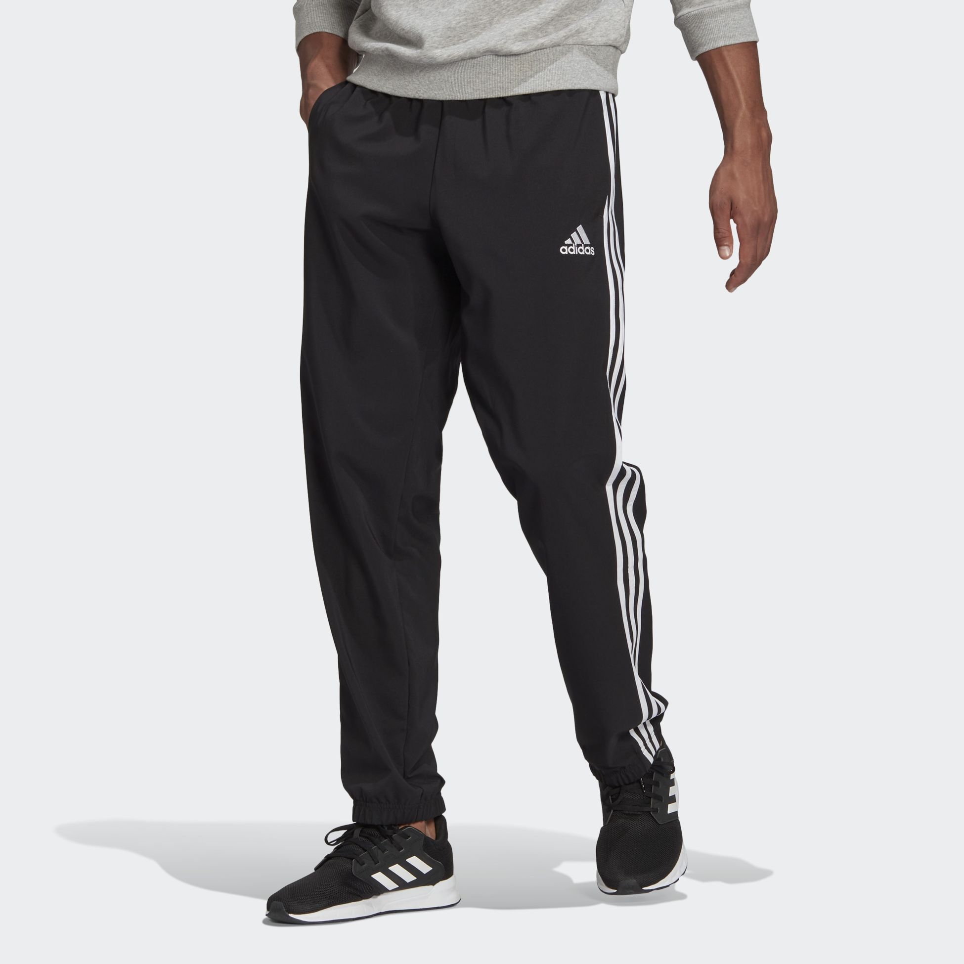 ADIDAS AEROREADY Essentials Elastic Cuff 3Stripes Tracksuit Bottoms